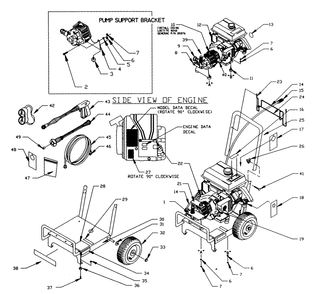Part Location Diagram of B1344 Briggs and Stratton GUN ASSEMBLY